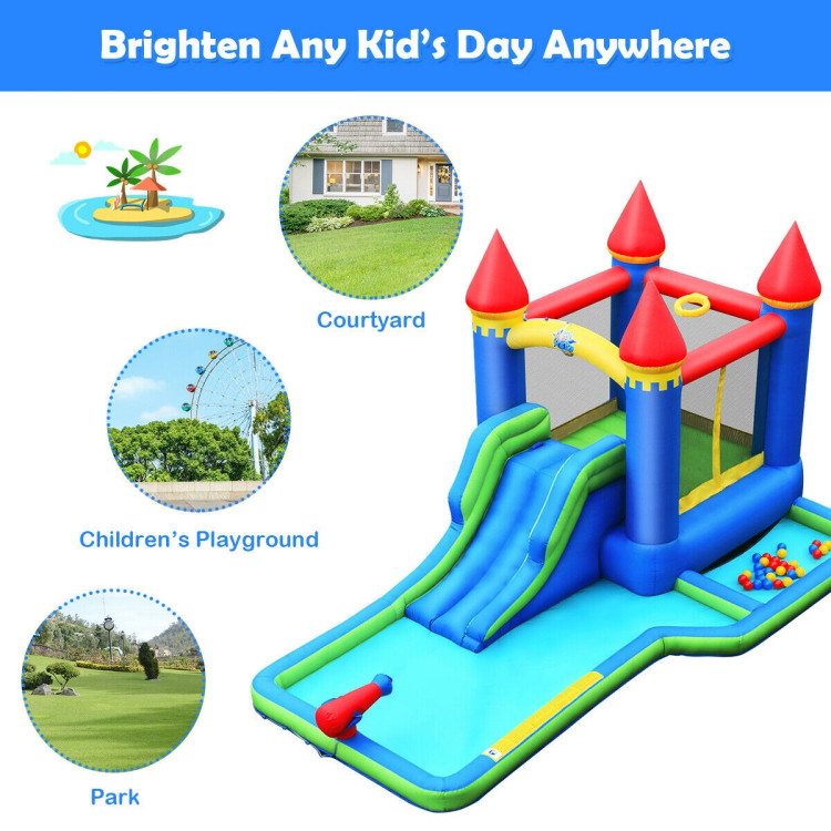 Kids Inflatable Bounce House Water Slide without BlowerCostway Gallery View 11 of 12