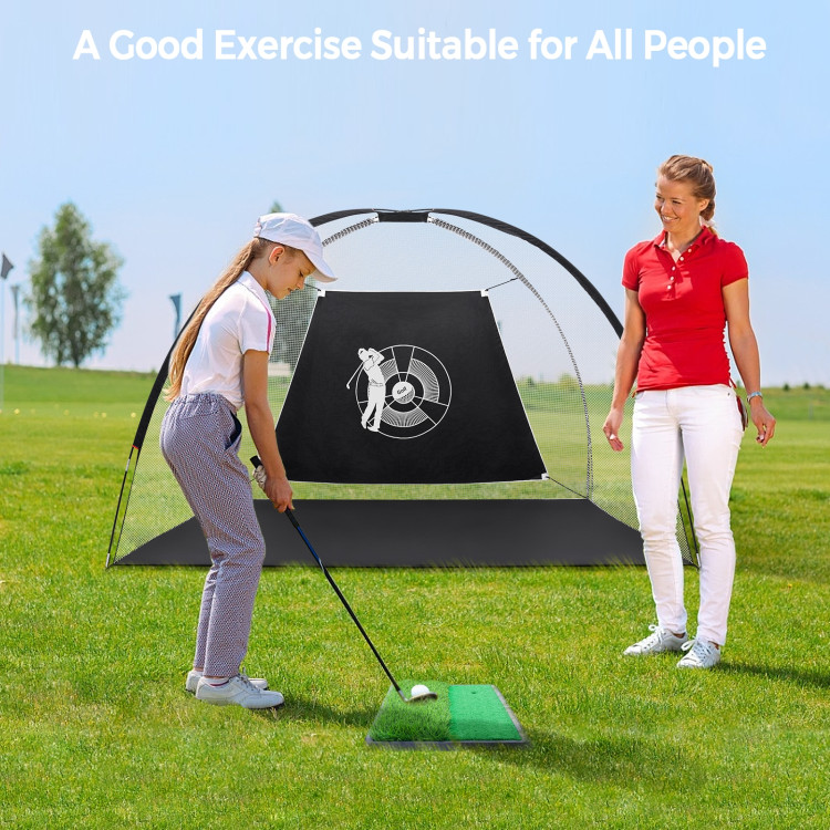 3-in-1 Portable 10 Feet Golf Practice SetCostway Gallery View 6 of 11