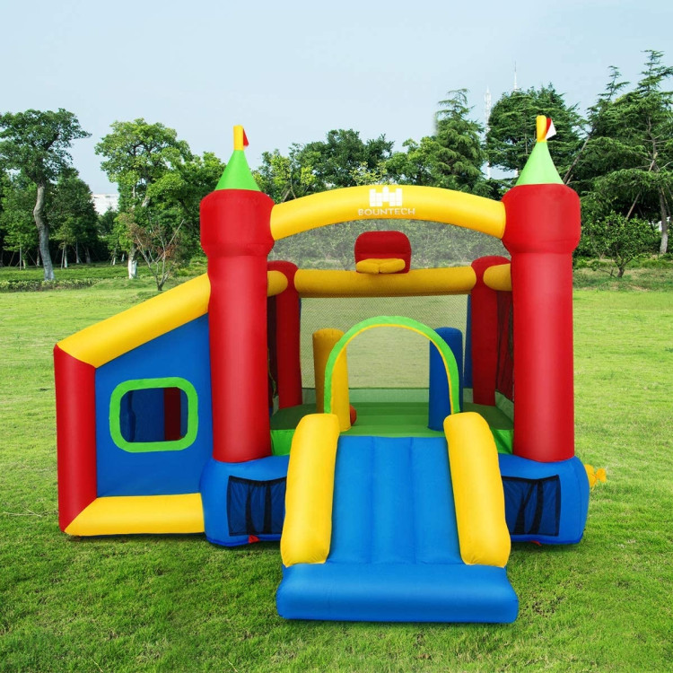 Kids Gift Inflatable Bounce House with 480W BlowerCostway Gallery View 2 of 12