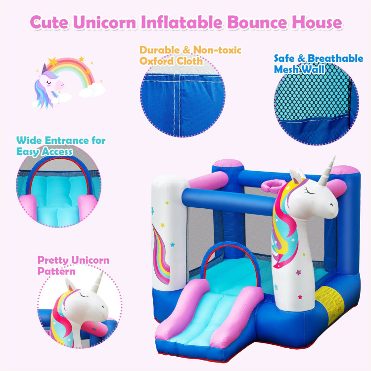 Kids Inflatable Bounce House with 480W BlowerCostway Gallery View 12 of 12