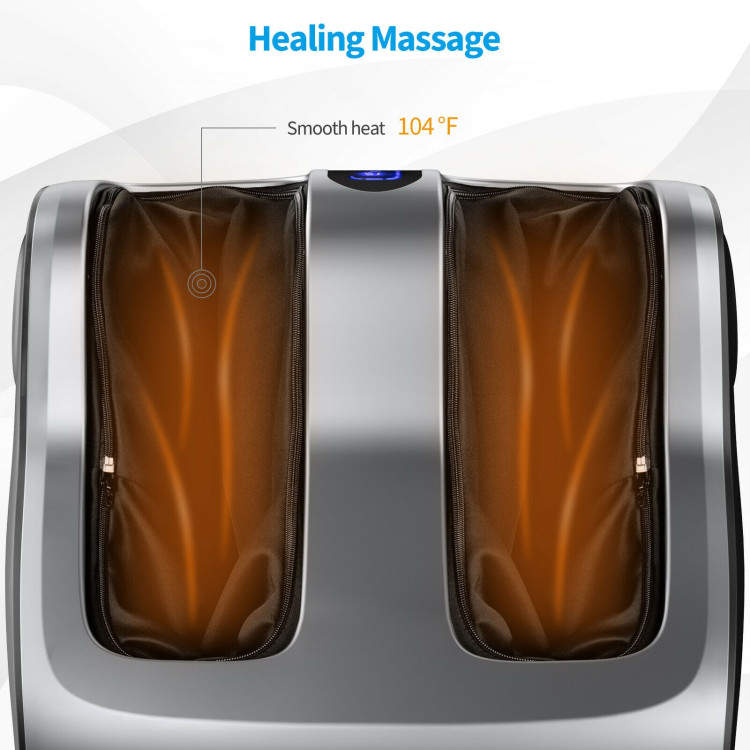 Shiatsu Foot and Calf Massager with Compression Kneading Heating and  Vibrating - Costway