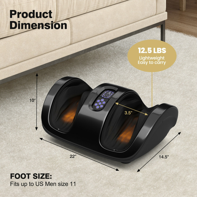 Shiatsu Foot Massager with Kneading and Heat Function -BlackCostway Gallery View 4 of 10