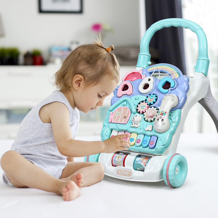 Baby Sit-to-Stand Learning Walker Toddler Musical ToyCostway Gallery View 6 of 10