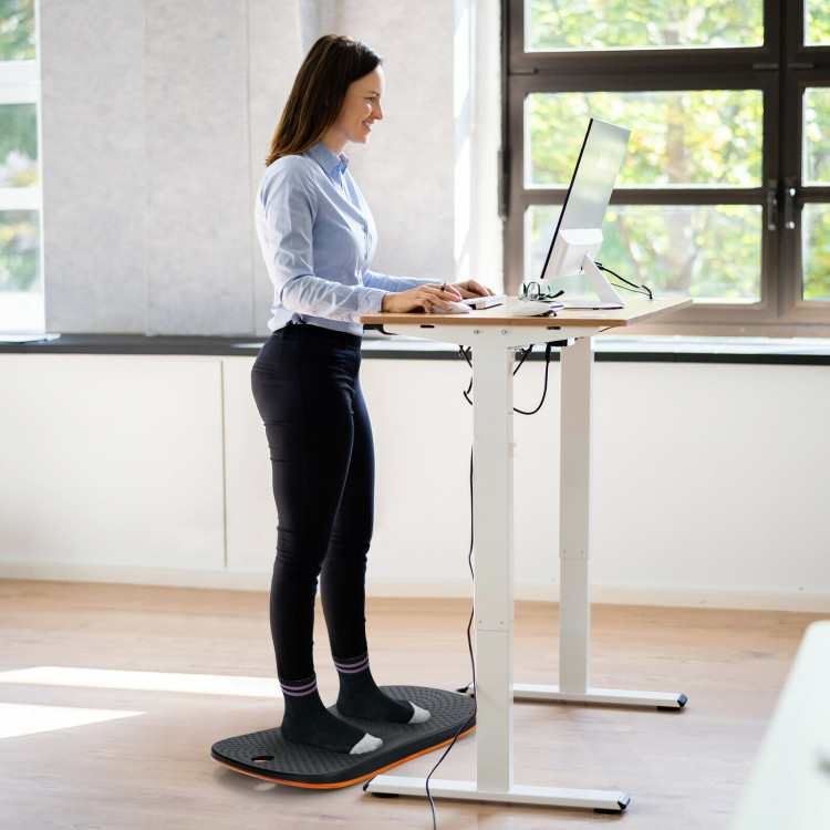 Portable Anti-Fatigue Balance Board with Raised Massage Points for Office-BlackCostway Gallery View 6 of 10