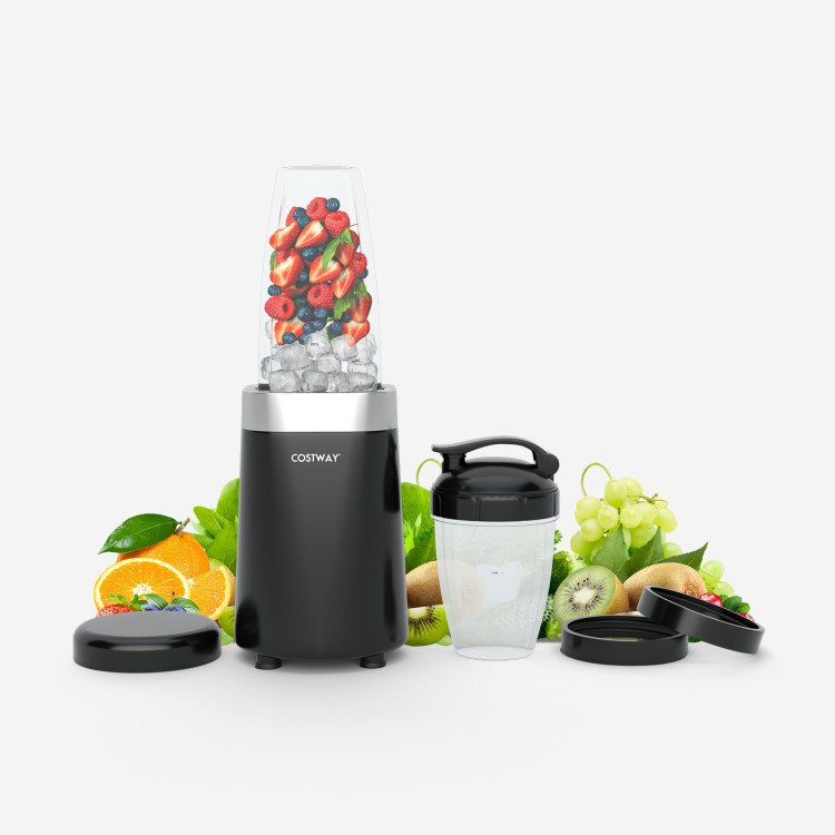1000W Portable Blender with 6-Blade Design-BlackCostway Gallery View 8 of 13
