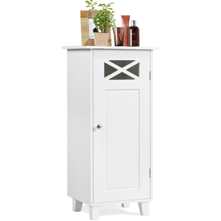 Bathroom Cabinet Free Standing Storage Side Table OrganizerCostway Gallery View 7 of 12