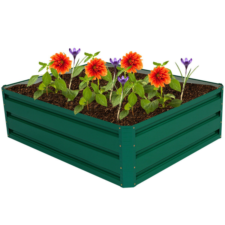 40 Inch x 32 Inch Patio Raised Garden Bed for Vegetable Flower PlantingCostway Gallery View 7 of 10