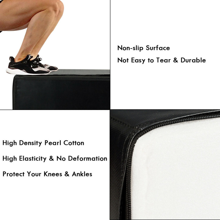 3-in-1 Foam Jumping Box for Jump TrainingCostway Gallery View 11 of 11