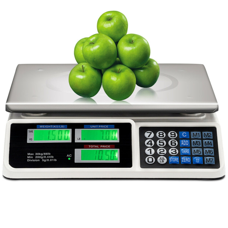 66 lbs Digital Weight Food Count Scale for CommercialCostway Gallery View 8 of 12