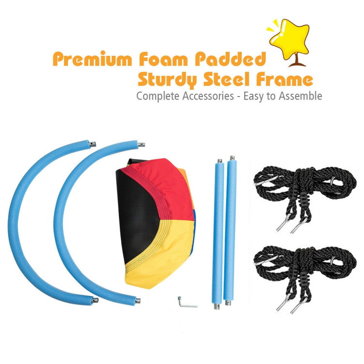 60 Inch Saucer Surf Outdoor Adjustable Swing Set-ColorfulCostway Gallery View 10 of 12