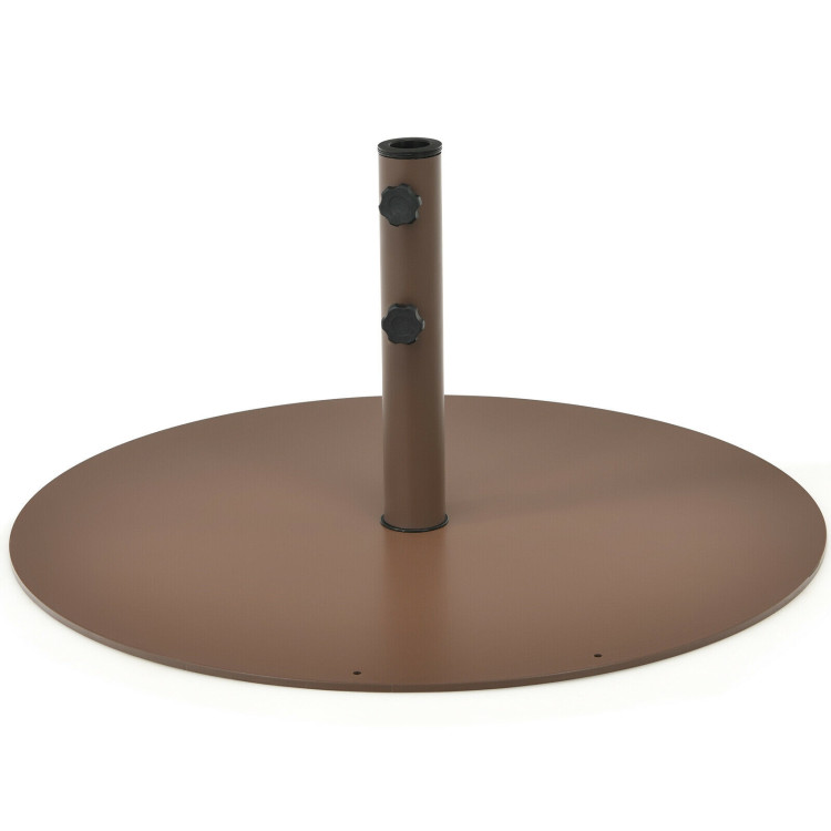 29.5 Inch Outdoor Steel Umbrella Base Stand for Backyard and PoolsideCostway Gallery View 6 of 10