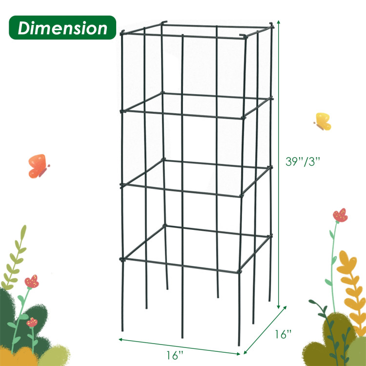 4 Pack Garden Trellis for Climbing Plants for Flower VegetableCostway Gallery View 4 of 11