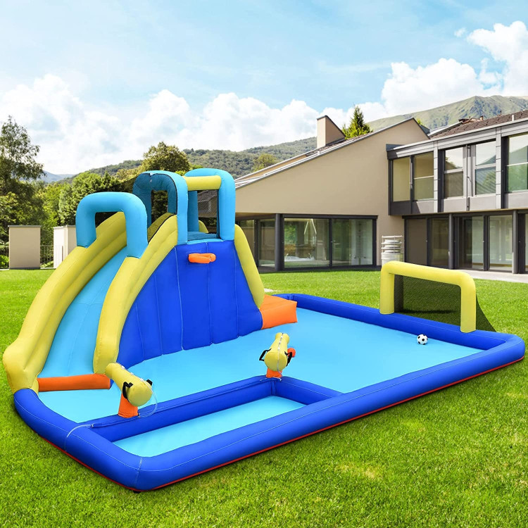 6-in-1 Inflatable Water Slides with Blower for KidsCostway Gallery View 1 of 9