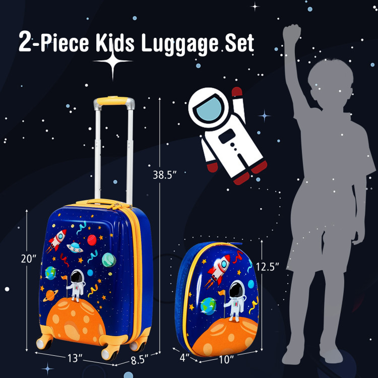 Up To 60% Off on Costway 2PC Kids Luggage Set