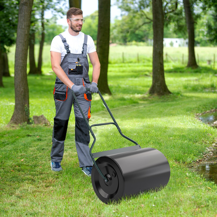 Lawn Roller Tow Behind Water Filled Push for Garden 48L 