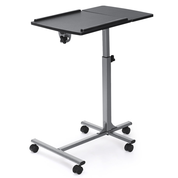 Adjustable Angle Height Rolling Laptop TableCostway Gallery View 1 of 9