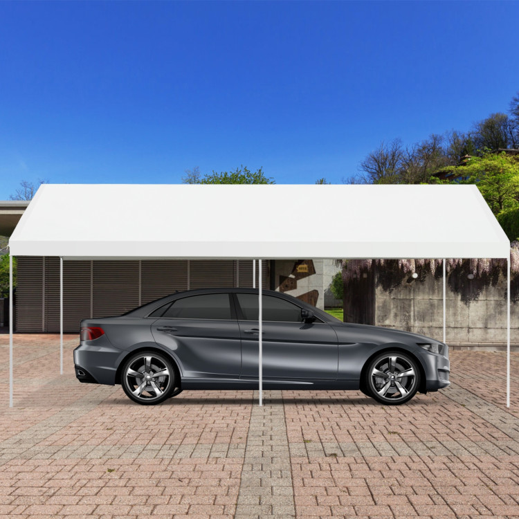 10 x 20 Feet Steel Frame Portable Car Canopy ShelterCostway Gallery View 2 of 12