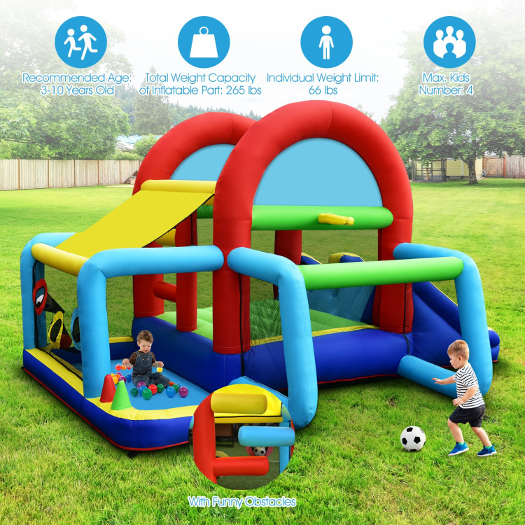 Inflatable Jumping Castle Bounce House with Dual Slides without BlowerCostway Gallery View 5 of 9