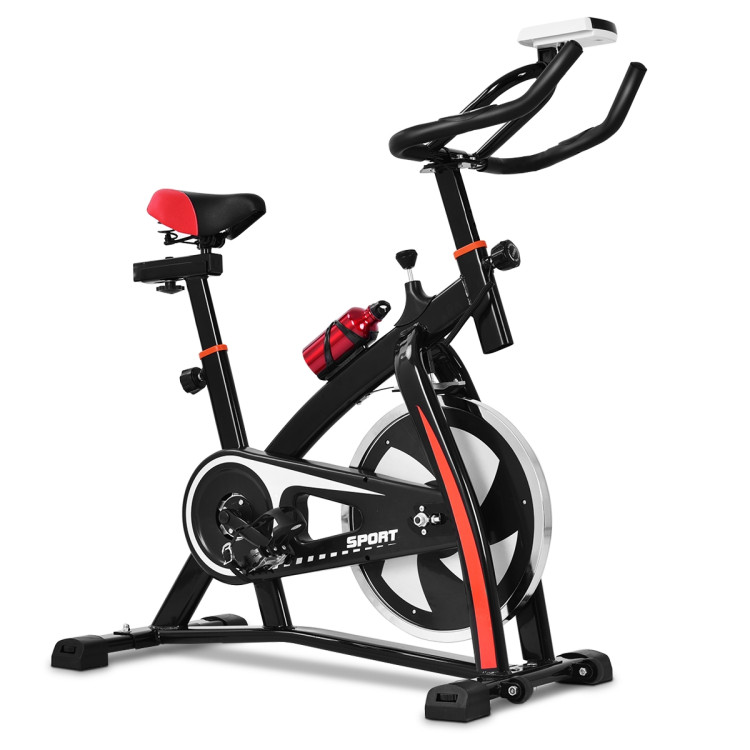 Household Adjustable Indoor Exercise Cycling Bike Trainer with Electronic MeterCostway Gallery View 1 of 10