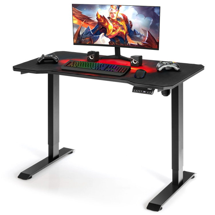 Electric Standing Gaming Desk with Height Adjustable Splice BoardCostway Gallery View 9 of 13