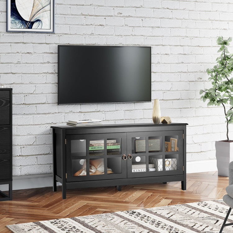 50 Inch Modern Wood Large TV Stand Entertainment Center for TVCostway Gallery View 2 of 14