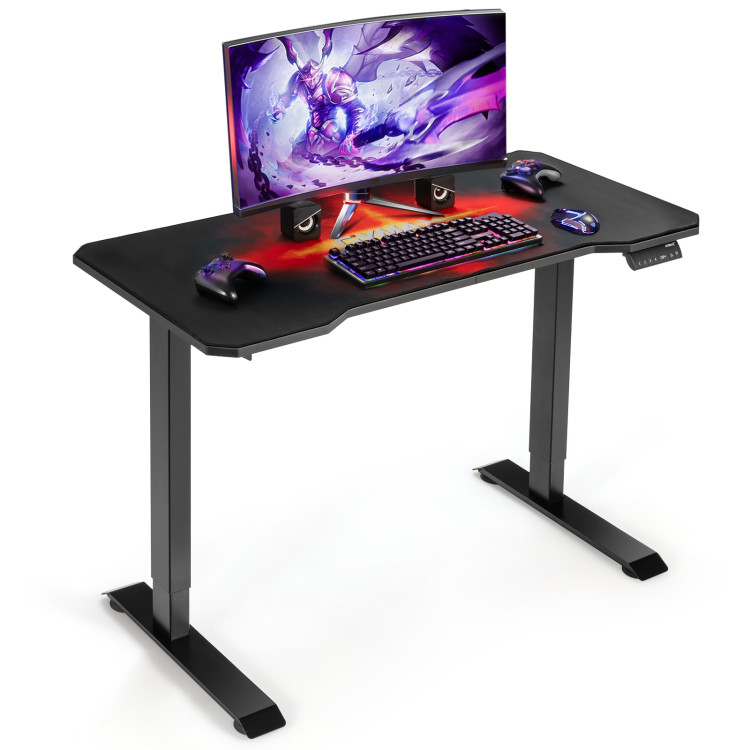 Electric Standing Gaming Desk with Height Adjustable Splice BoardCostway Gallery View 10 of 13
