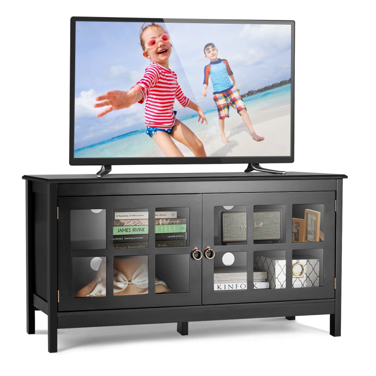 50 Inch Modern Wood Large TV Stand Entertainment Center for TVCostway Gallery View 9 of 14