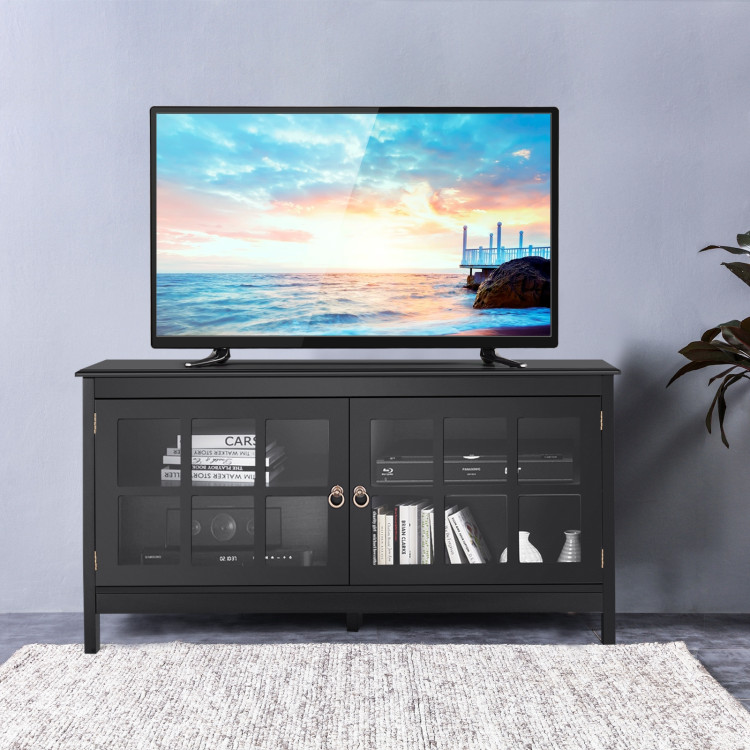 50 Inch Modern Wood Large TV Stand Entertainment Center for TVCostway Gallery View 7 of 14