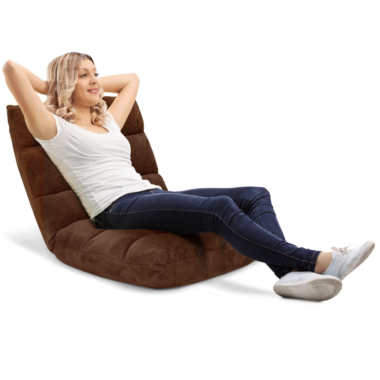 Modern Floor Gaming Cushion Chair Adjustable 14-Position Couch