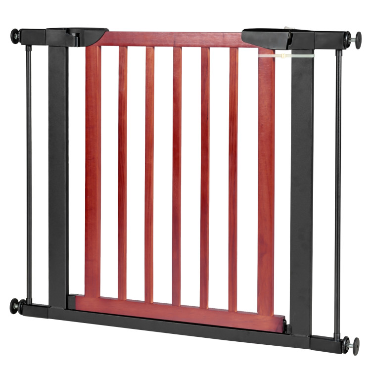 Extendable Safety Gate for Baby and Pet-RedCostway Gallery View 4 of 10