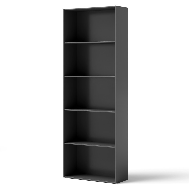5-Shelf Storage Bookcase Modern Multi-Functional Display Cabinet Furniture-BlackCostway Gallery View 1 of 8