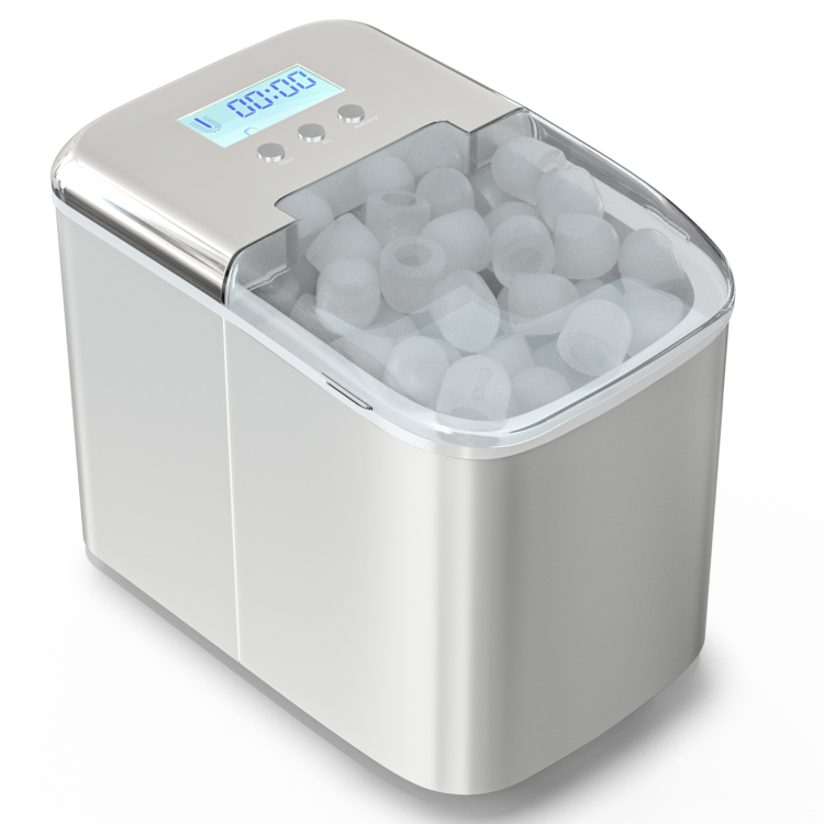 26 lbs Countertop LCD Display Ice Maker with Ice ScoopCostway Gallery View 7 of 10
