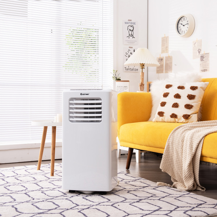 10000 BTU Portable Air Conditioner with Dehumidifier and Fan Modes-WhiteCostway Gallery View 1 of 20