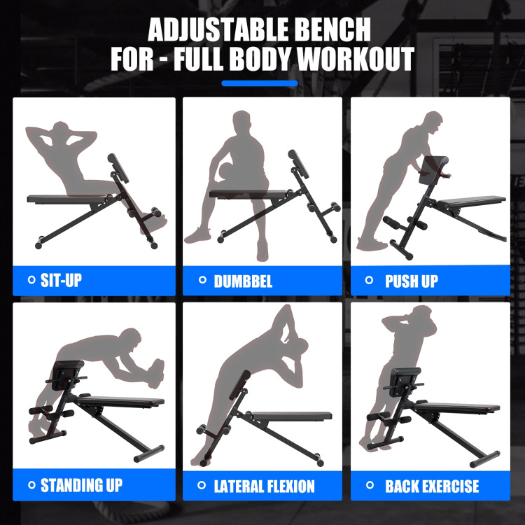 Multi-Functional Adjustable Full Body Exercise Weight BenchCostway Gallery View 5 of 10