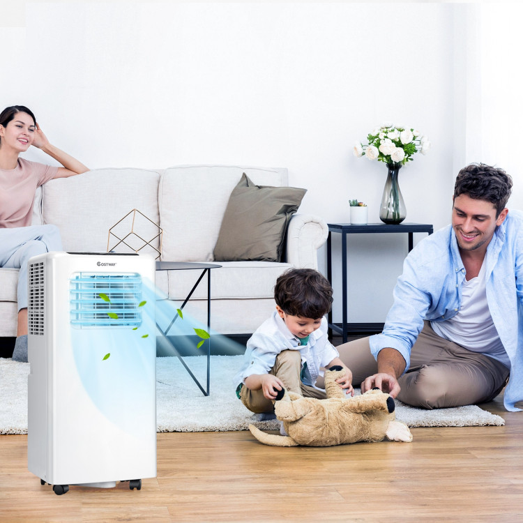 10000 BTU Portable Air Conditioner with Dehumidifier and Fan Modes-WhiteCostway Gallery View 17 of 20