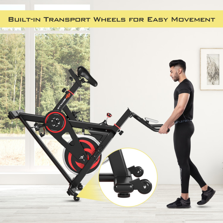 30 lbs Family Fitness Aerobic Exercise Magnetic BicycleCostway Gallery View 7 of 12