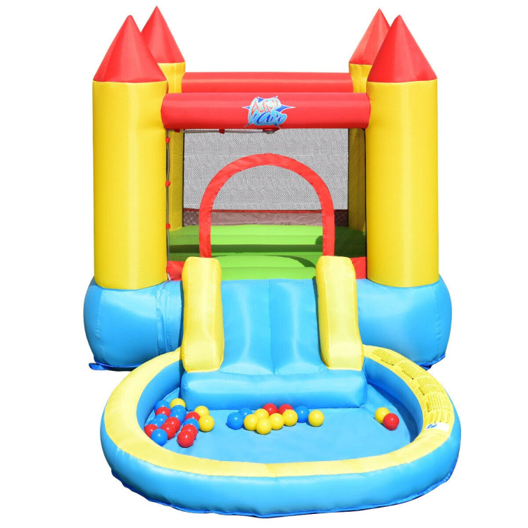 Inflatable Kids Slide Bounce House with 580w BlowerCostway Gallery View 9 of 12