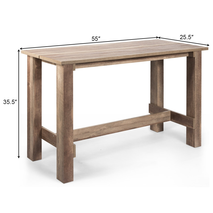Multifunctional Counter Height Dining Table for Dining Room and KitchenCostway Gallery View 4 of 12