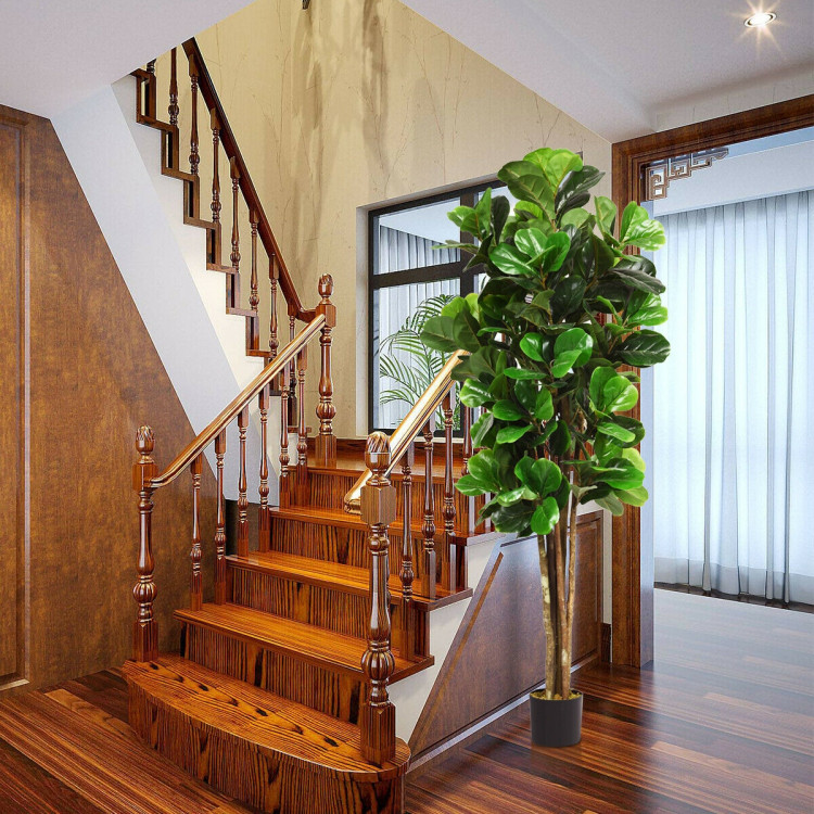 6-Feet Artificial Indoor-Outdoor Home Decorative PlanterCostway Gallery View 4 of 11