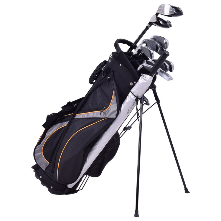 9 Inch Golf Stand Bag Divider Carry Pockets StorageCostway Gallery View 3 of 11
