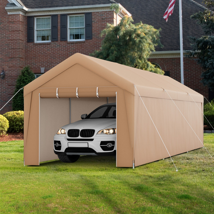10 x 20 Feet Patio Heavy Duty  All-Weather Tent Carport with Galvanized Steel Frame - Gallery View 2 of 8