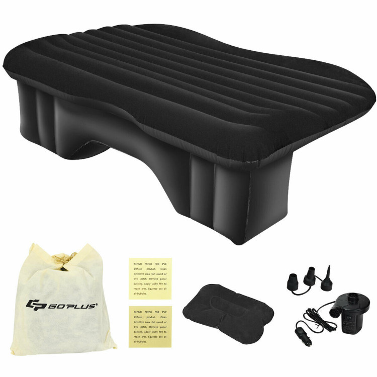 Inflatable Backseat Flocking Mattress Car SUV Travel with PumpCostway Gallery View 10 of 11