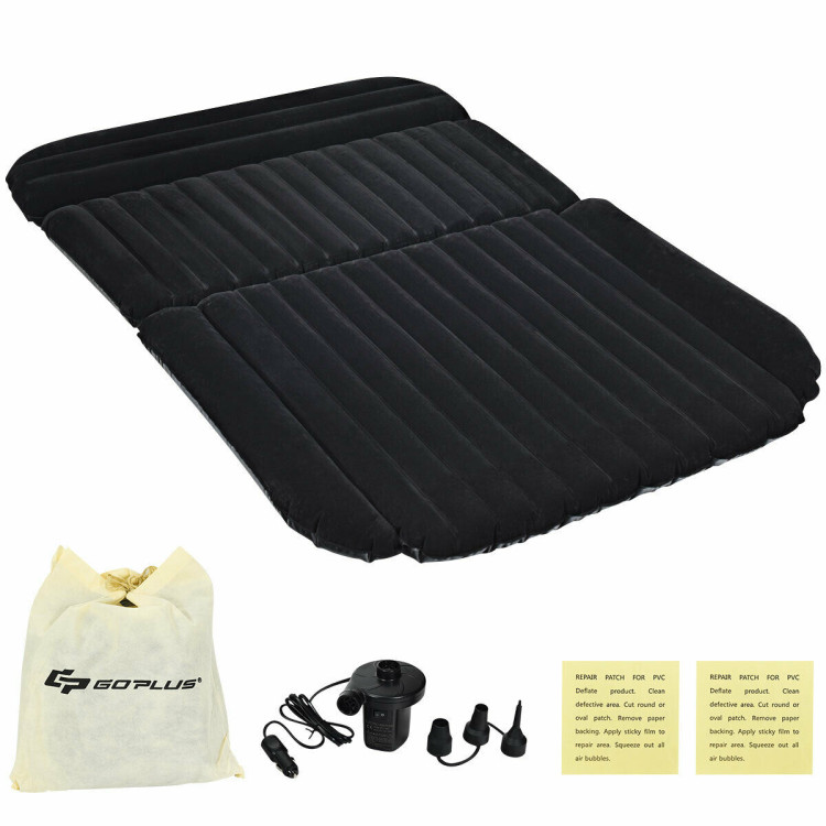 Inflatable SUV Air Backseat Mattress Travel Pad with Pump OutdoorCostway Gallery View 10 of 11