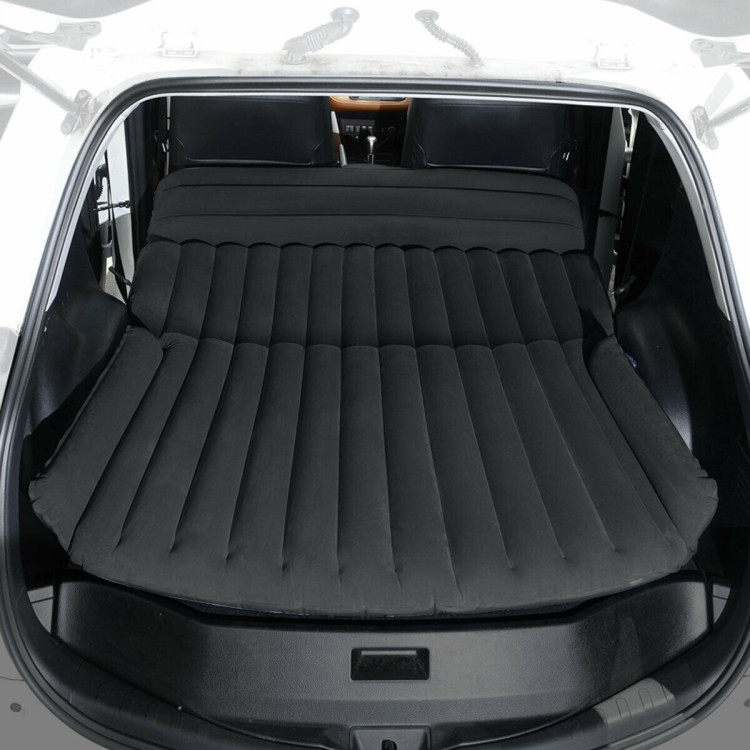 Inflatable SUV Air Backseat Mattress Travel Pad with Pump OutdoorCostway Gallery View 7 of 11
