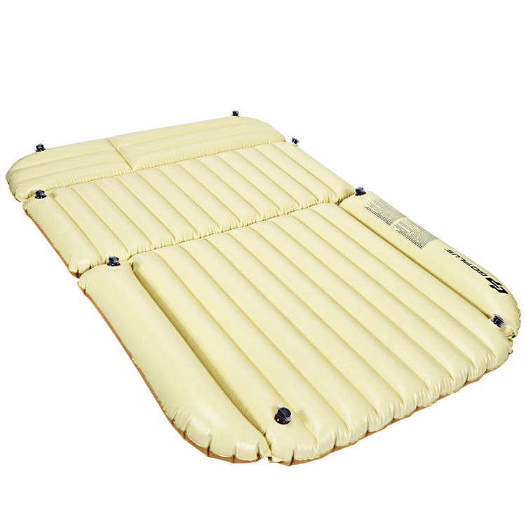 Inflatable SUV Air Backseat Mattress Travel Pad with Pump CampingCostway Gallery View 9 of 11