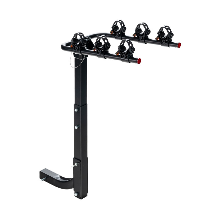 3/4-Bike Hitch Mount Rack with Safety Strap for Car Truck SUV-3-BikeCostway Gallery View 1 of 11