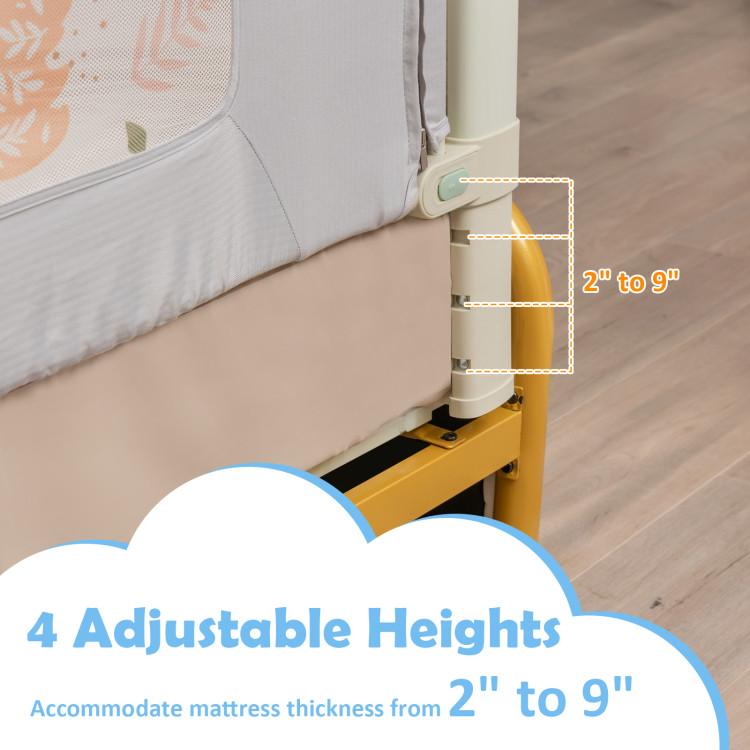 Vertical Lifting Bed Rail for Toddlers with Double Lock - Gallery View 5 of 10