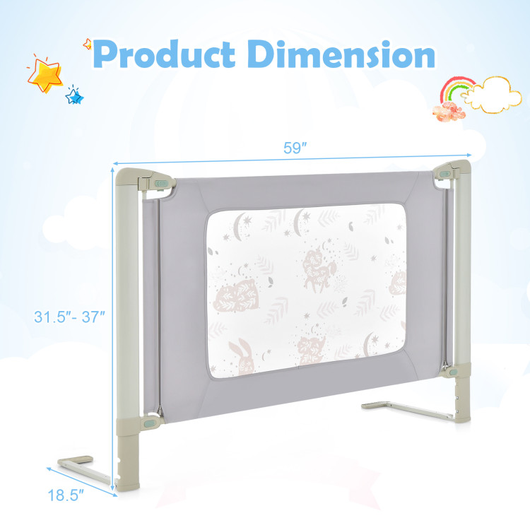 Vertical Lifting Bed Rail for Toddlers with Double Lock - Gallery View 4 of 10