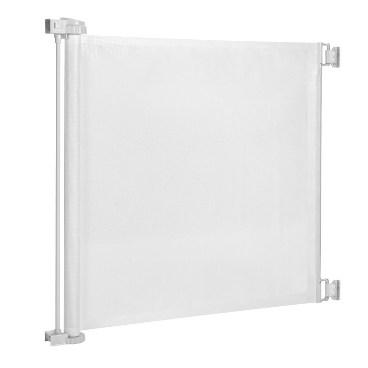 33 Inch Tall Retractable Mesh Safety Gate for Indoor and Outdoor UseCostway Gallery View 1 of 8