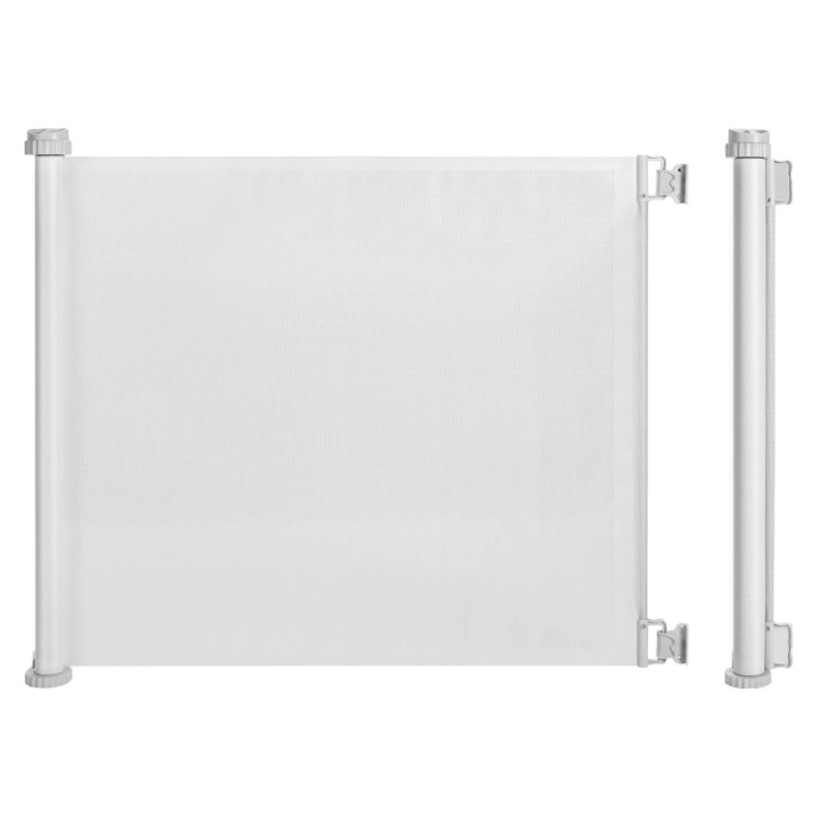 33 Inch Tall Retractable Mesh Safety Gate for Indoor and Outdoor UseCostway Gallery View 6 of 8